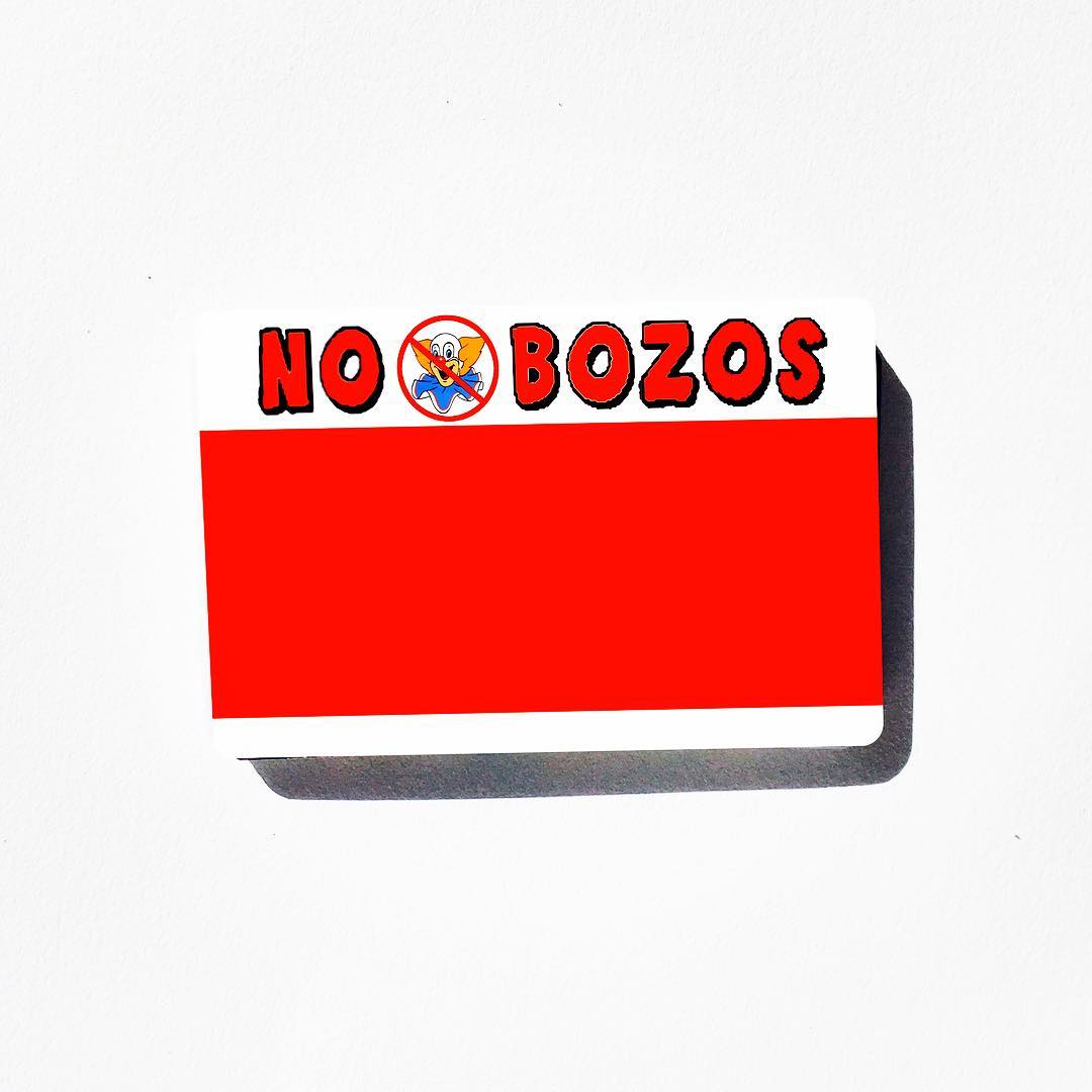 No Bozos Blanks