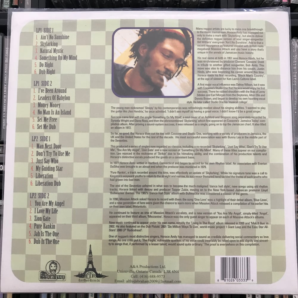 Image of Horace Andy - Ain't No Sunshine The Best Of Horace Andy Vinyl 2xLP