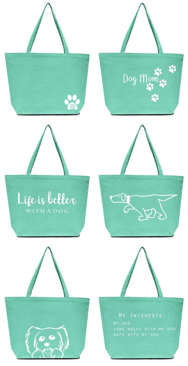 Tote Bag with free gifts inside Dog Gone Walking