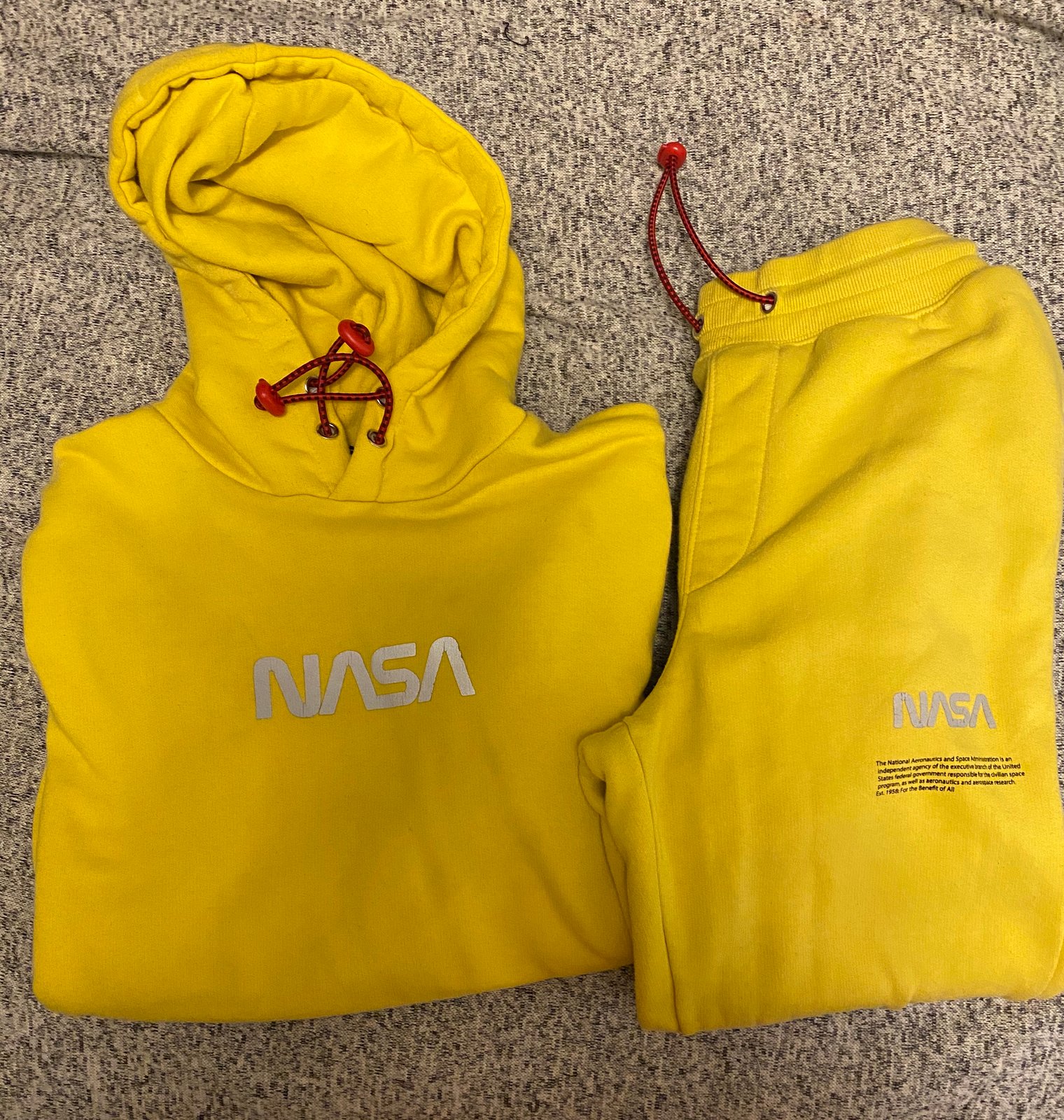 yellow nasa hoodie