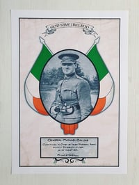 Image 1 of Michael Collins Vintage Style A3 Print.