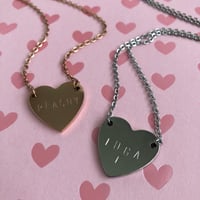 Image 2 of HEART STAMPED PENDANTS