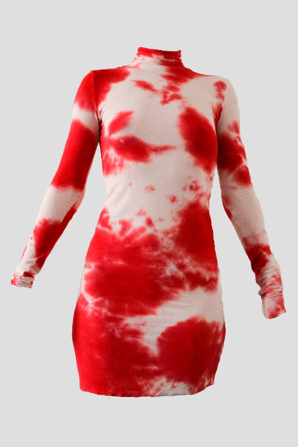 Image of Red TieDie Dress 