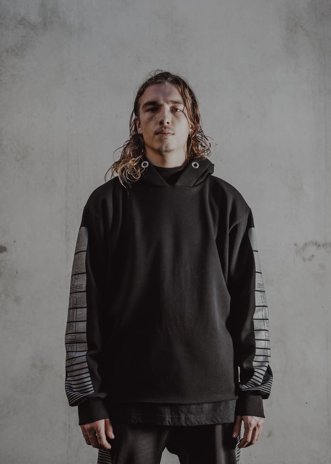 ТЕХНИЧЕСКАЯ ПОДДЕРЖКА CROPPED HOODIE DARK