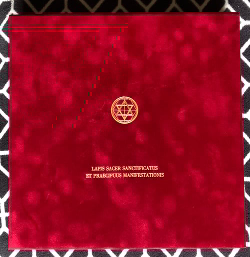 Image of Huge Magical (Black) Mirror in a Handmade Box (diameter 25cm - 10")