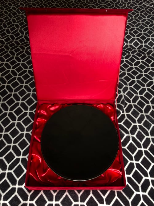 Image of Huge Magical (Black) Mirror in a Handmade Box (diameter 25cm - 10")
