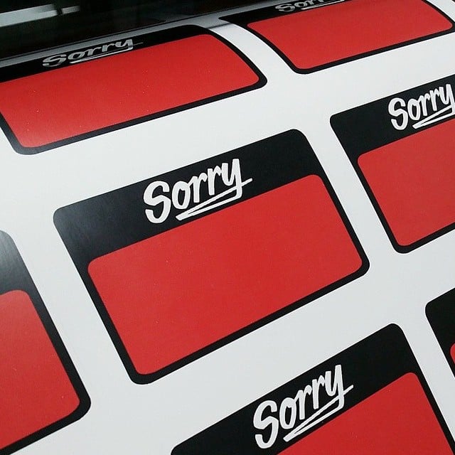 Sorry Blanks