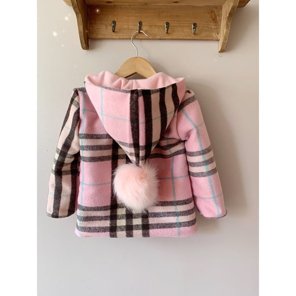 Image of Pink wool coat 