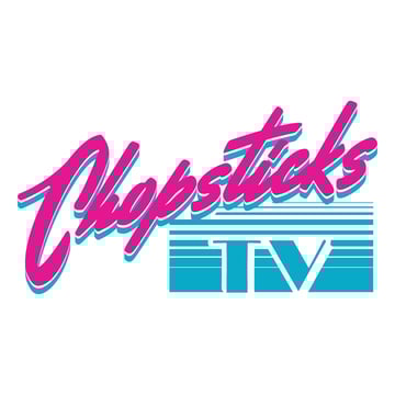 Image of Retro ChopsticksTv Sticker