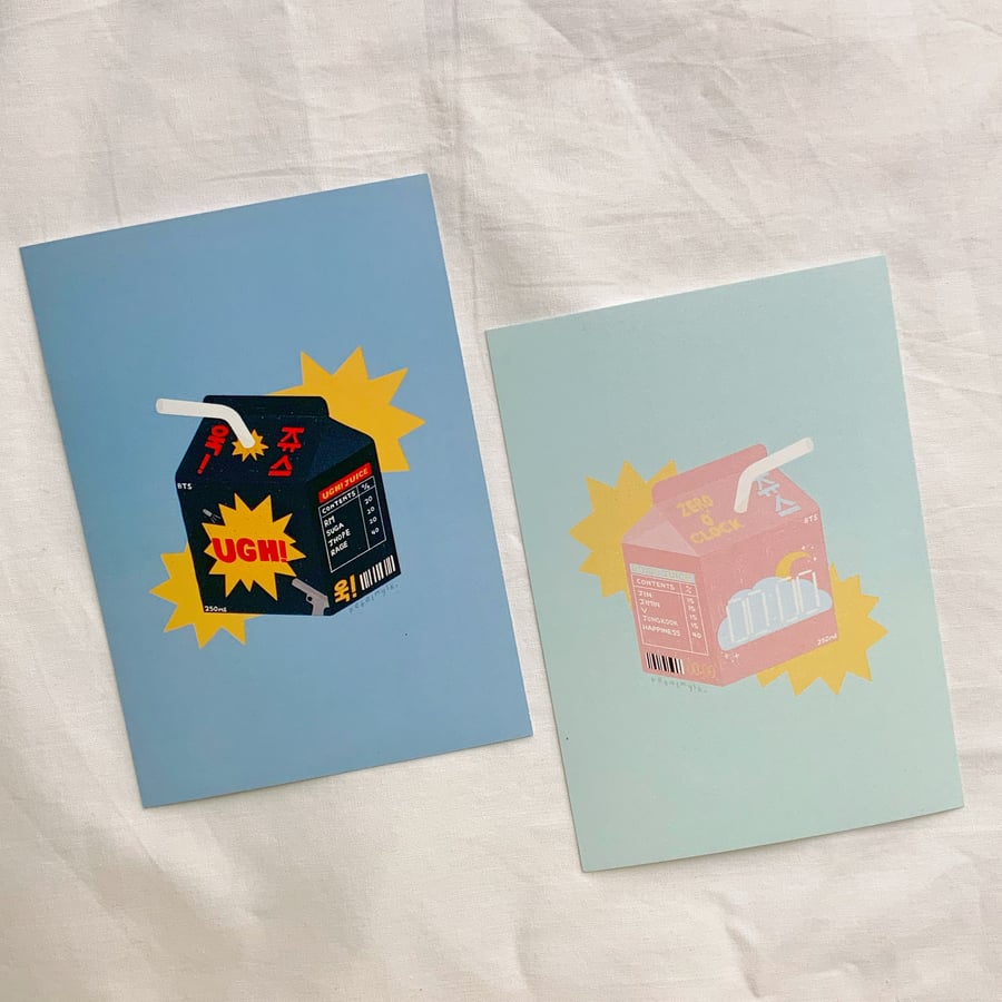 Image of ugh! & 00:00 juice box prints