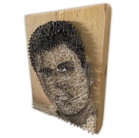 Image 5 of David Bowie String Art Portrait Sculpture by Ashley Darran