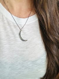 Image 3 of sterling moon with follow your heart inscription