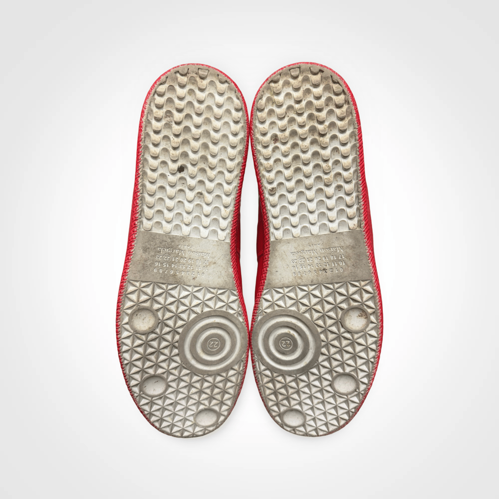 Image of Margiela Red Dipped Patent Leather Gats