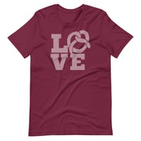 LOVE Philly Pretzel Unisex t-shirt