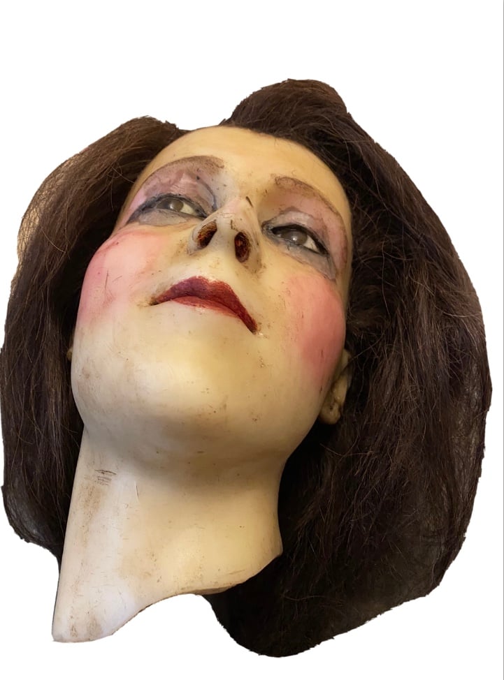 Antique Wax Mannequin Head Possibly Pierre Imans Free Shipping Eccentric Antiquities