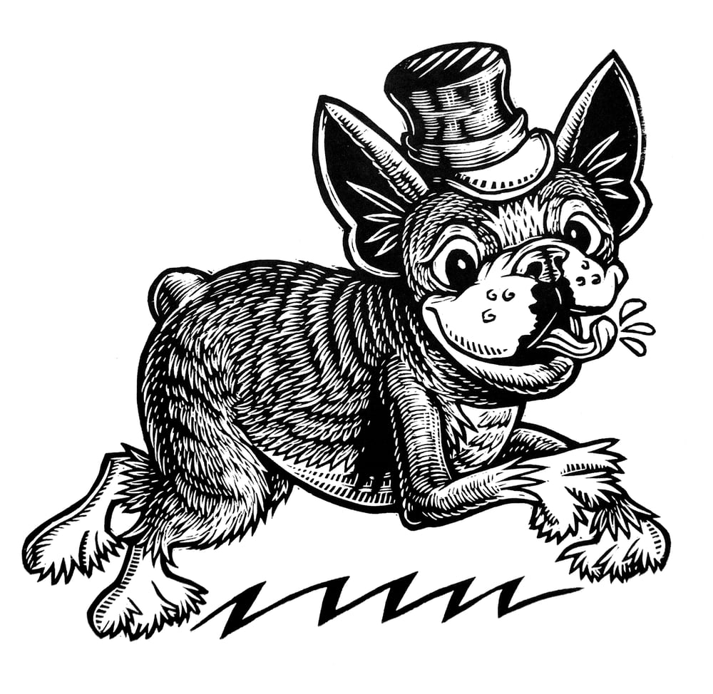 Top Hat Terrier T-shirt (A3) **FREE SHIPPING**