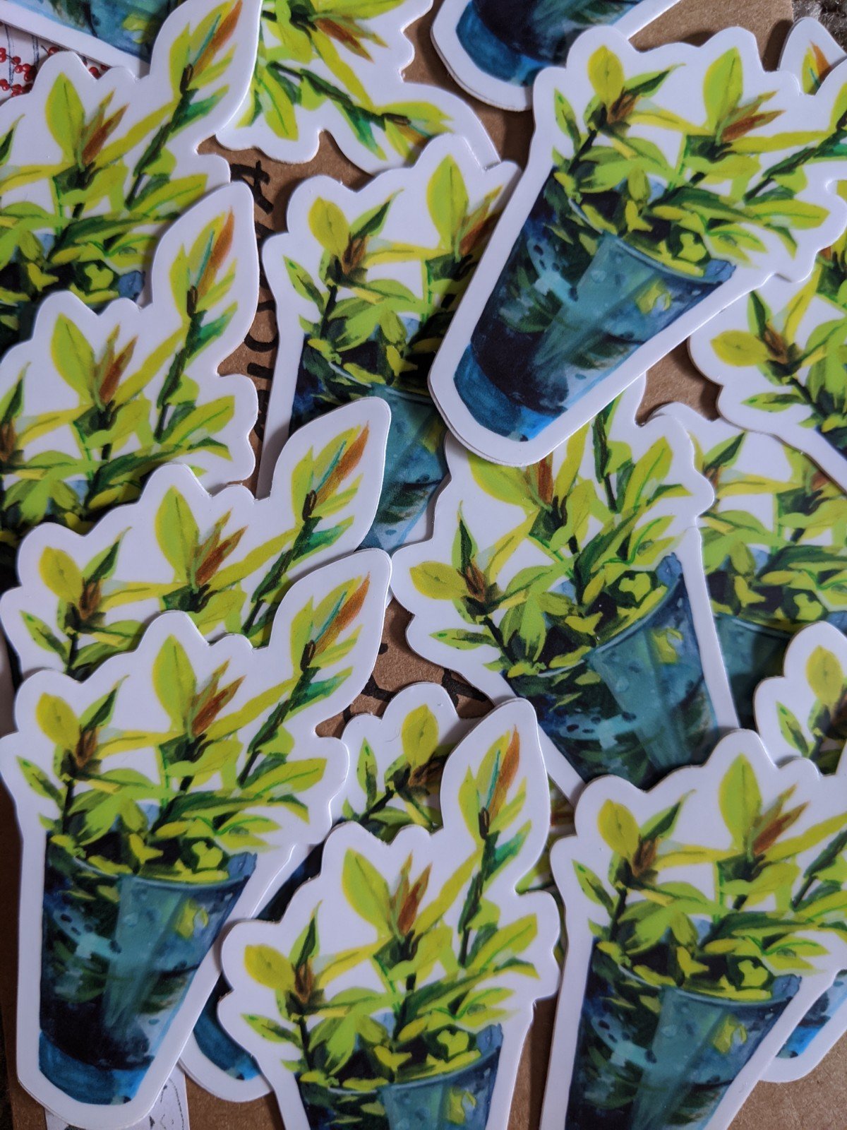 Image of Cuttings in a Cup sticker