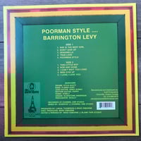 Image 2 of Barrington Levy - Poorman Style Vinyl LP 