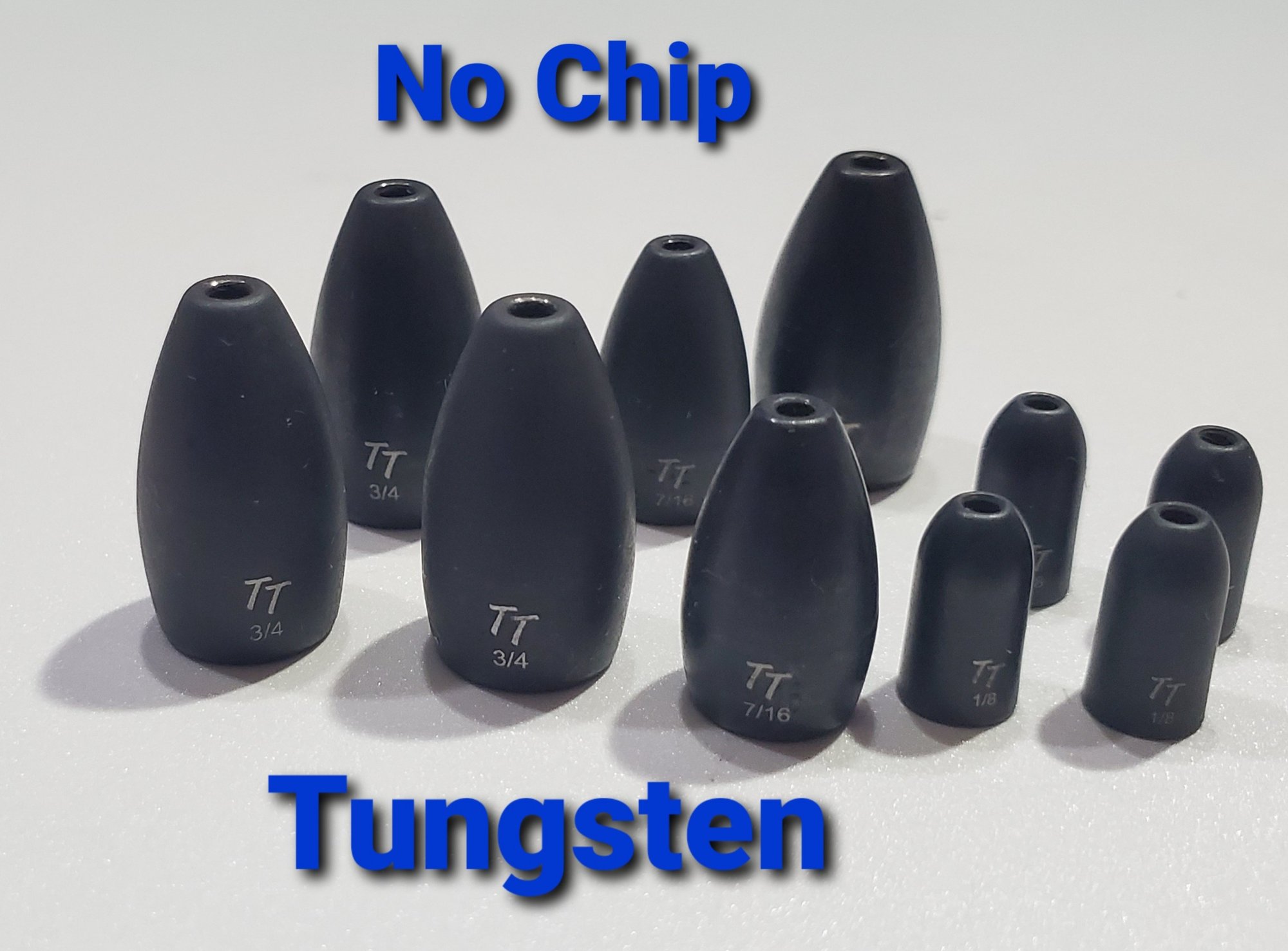 No Chip Tungsten Flipping Weights