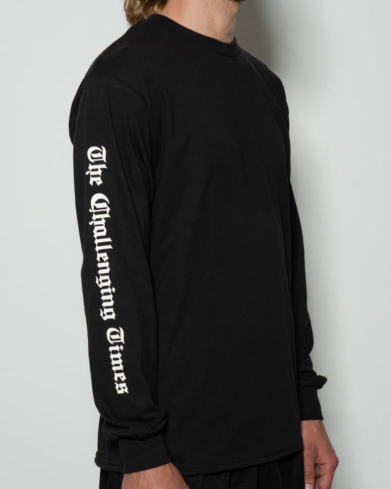 Image of "The Challenging Times" Long Sleeve Tee - Black