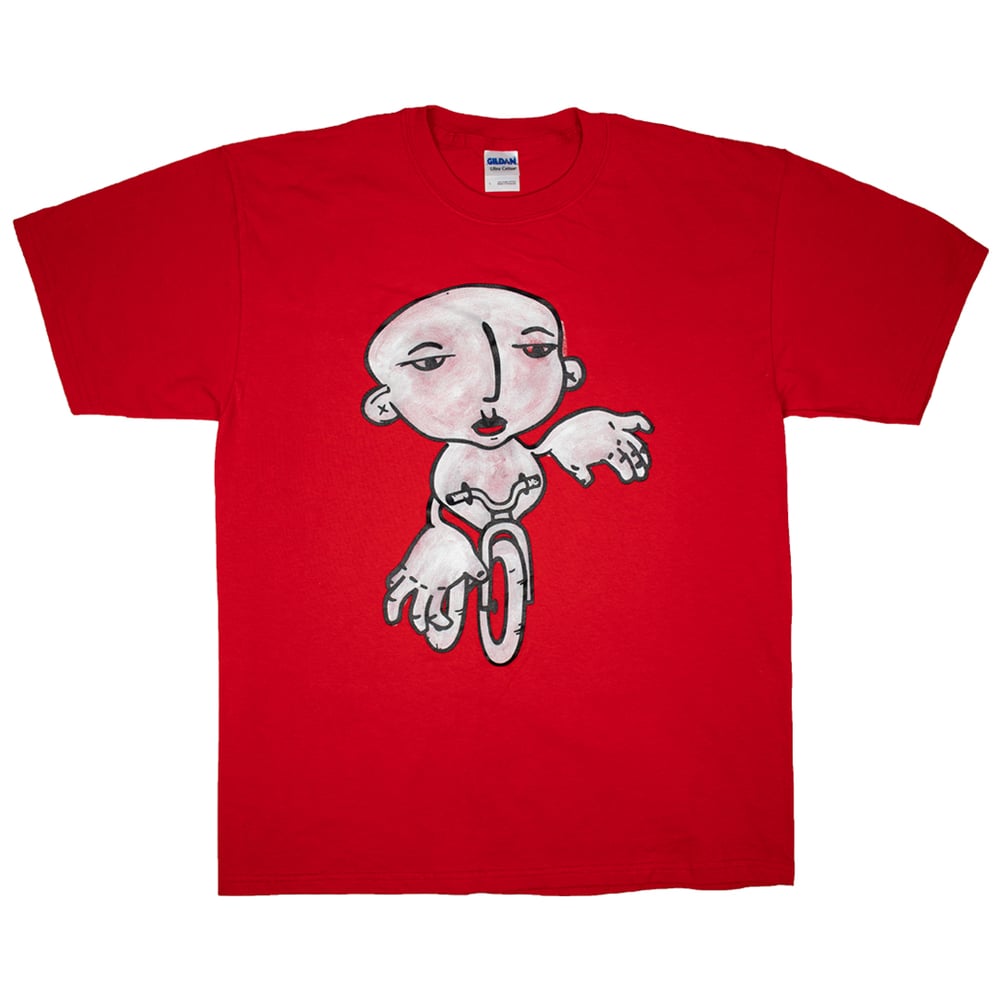 Bike Boy - Mens Red T-Shirt