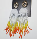 Image 2 of Creamsicle Drip Earrings