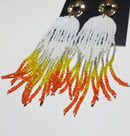 Image 3 of Creamsicle Drip Earrings