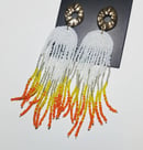 Image 4 of Creamsicle Drip Earrings