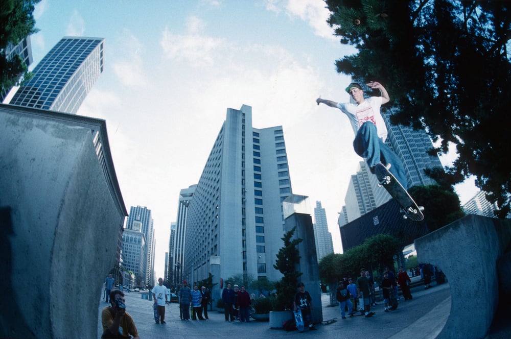 John Cardiel. Embarcadero - Cardiel gap 1993 by Tobin Yelland