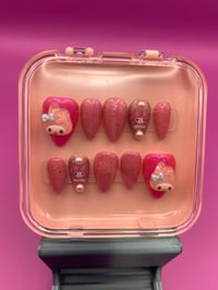 Image 4 of Blush Bunny Nail Set