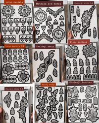 More henna stencils