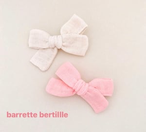 Image of Barrette double gaze crème