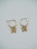 Image 4 of Golden Butterfly Earrings
