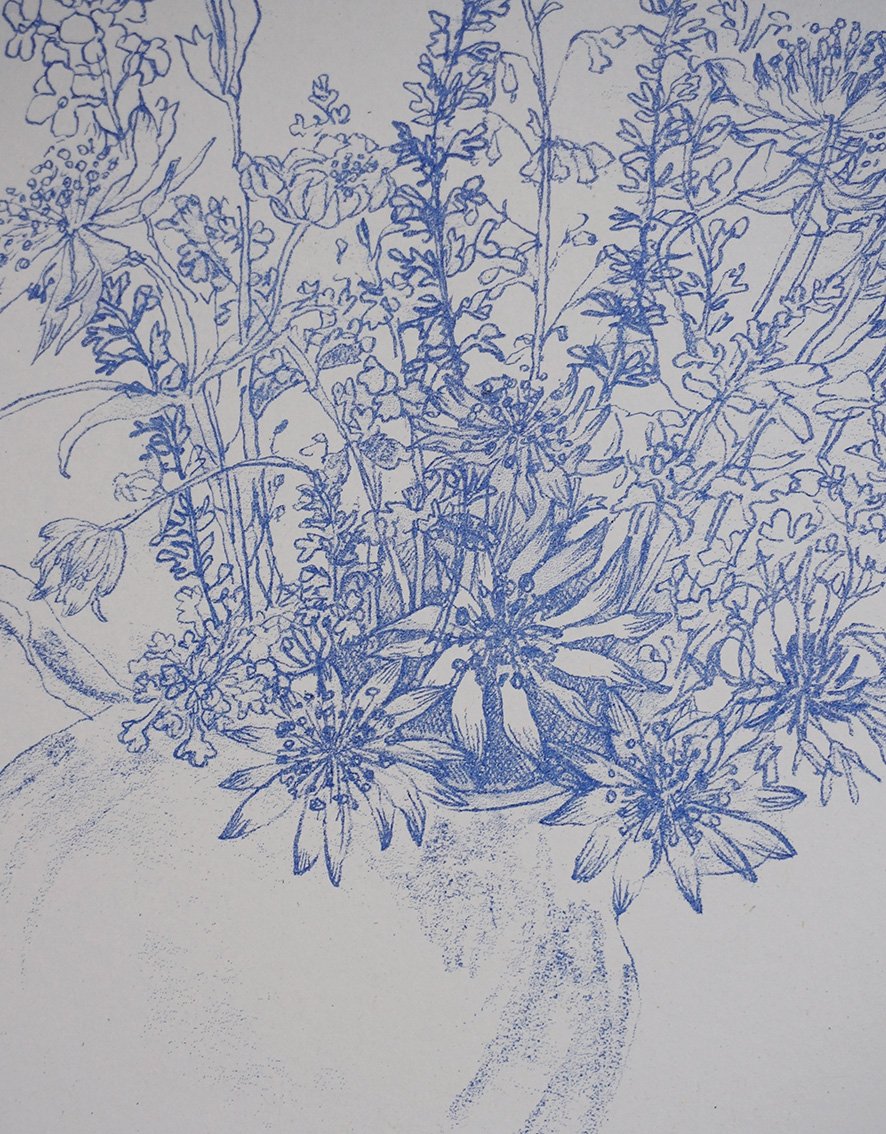 Image of Garden Flowers - Risograph Print