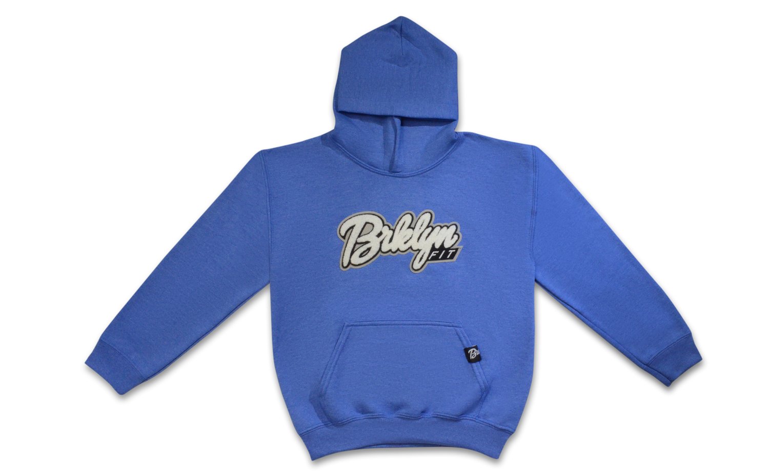 Image of Brklyn Fit®️ Kids Patch Hoodie (Heather Blue)