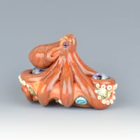 Image 1 of XXXL. Giant Pacific Octopus - Flamework Glass Sculpture Bead