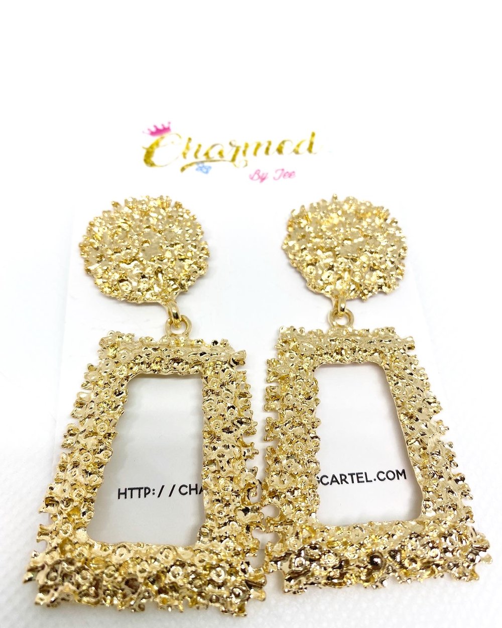 Image of Golden Ice  ear rings 😍