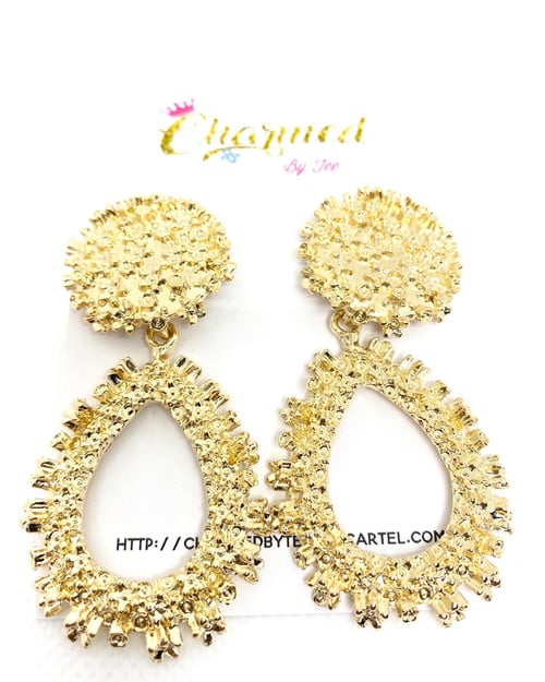 Image of Golden Ice  ear rings 😍