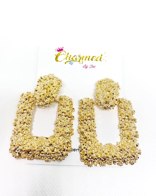 Image of Golden Ice  ear rings 😍