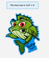Bruce The Bass Sticker