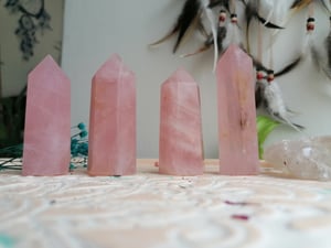 Image of Rose quartz medium tower 