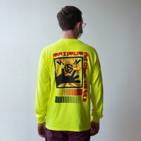 Image 3 of Maximum Inconvenience Long Sleeve T-Shirt in Safety Yellow
