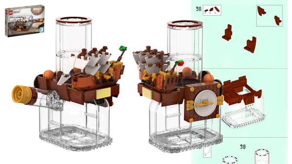 Image of BANNED! from ReBrickable Instruction build Moc The Pirate Bong