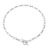 Silver chunky chain necklace 