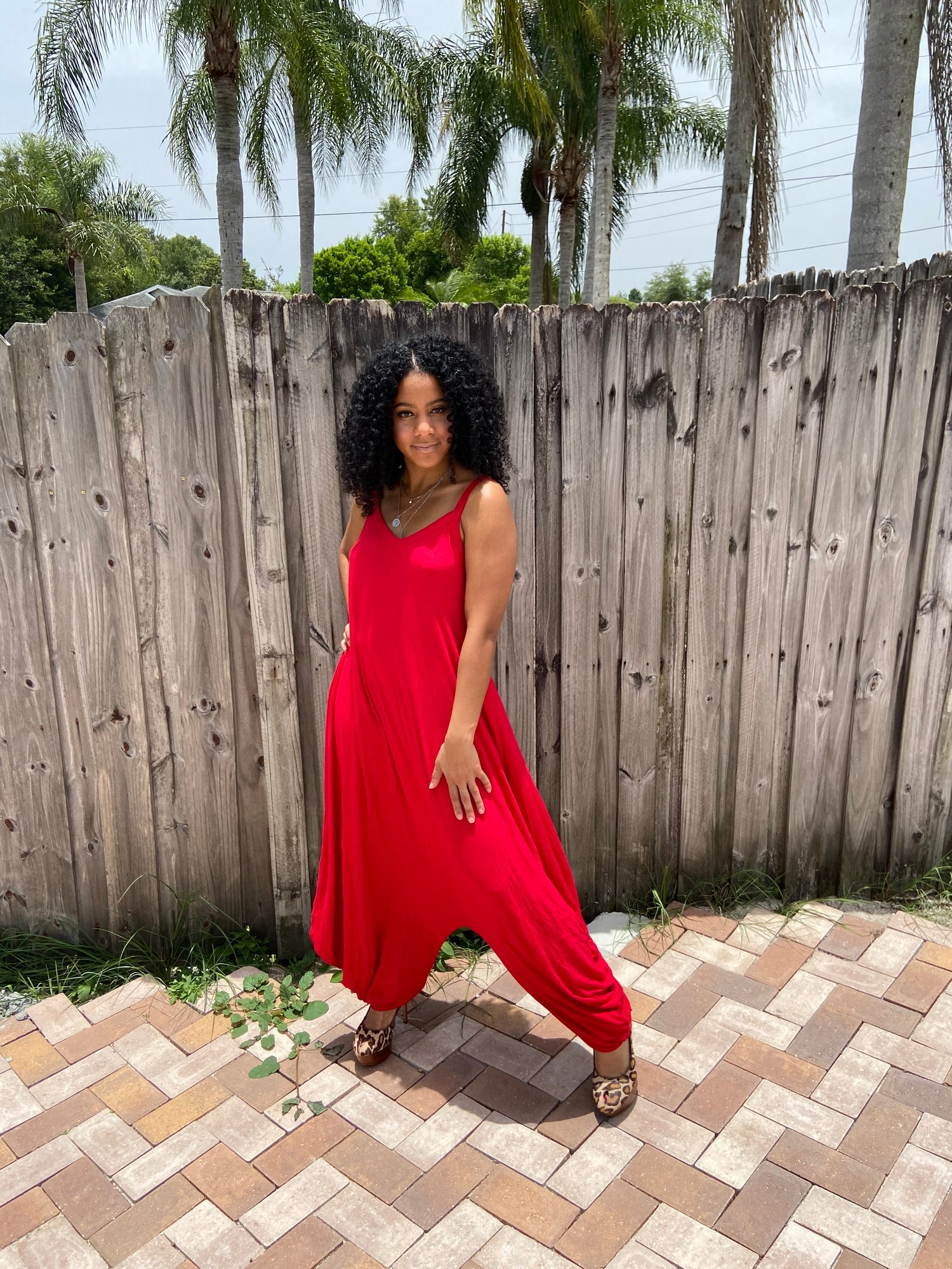 Image of “Lazy Days of Summer Collection” Red Hott Jumpsuit 