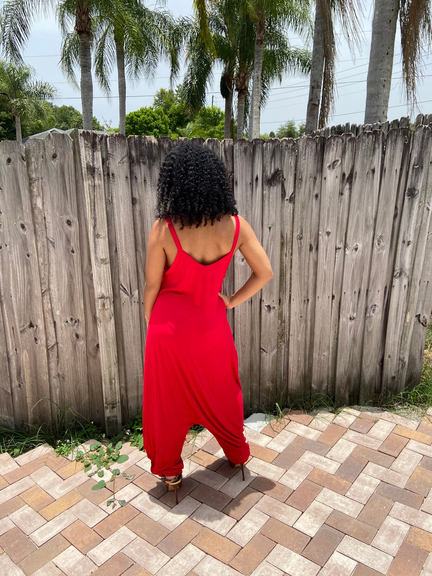 Image of “Lazy Days of Summer Collection” Red Hott Jumpsuit 