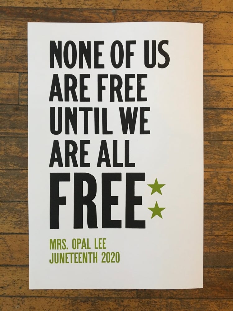 Image of Juneteenth: All Free Poster