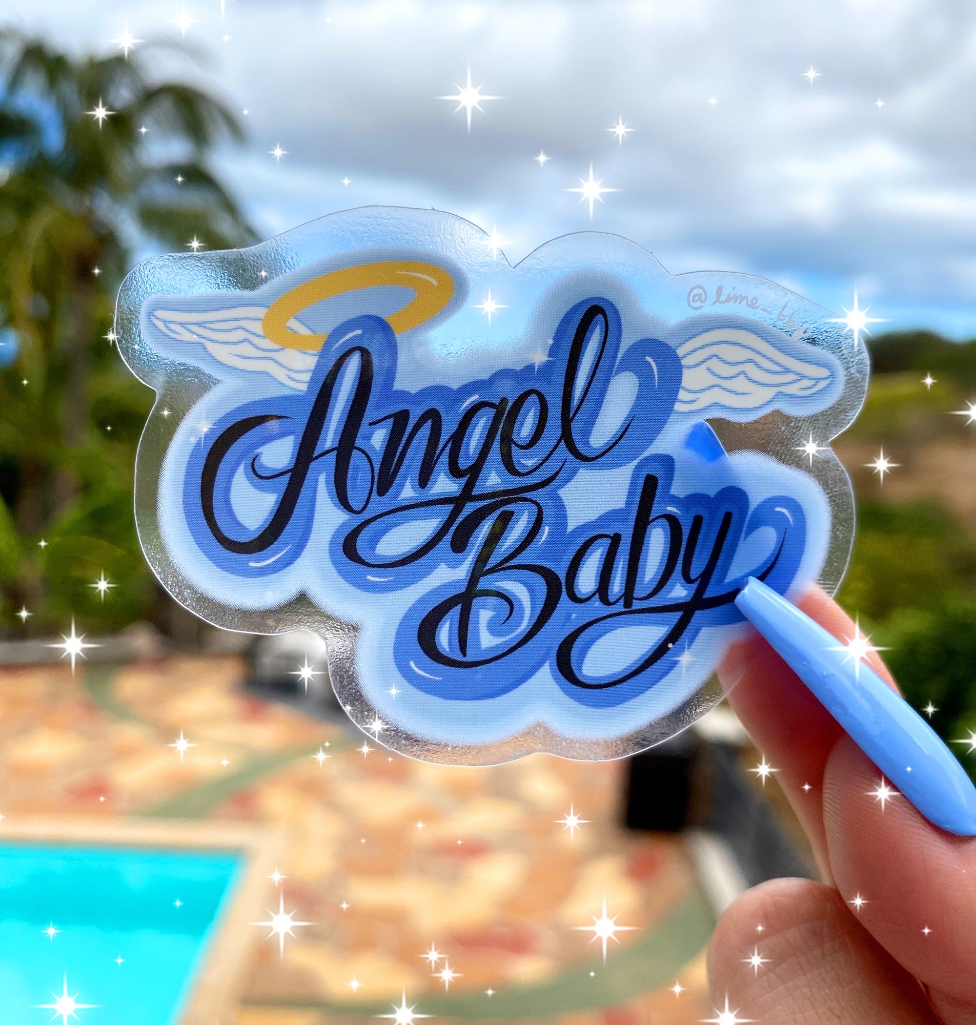 Angel Baby Sticker | @lime_bby