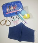 Image 1 of Classy & Fabulous Pouch And Denim Face Mask Bundle