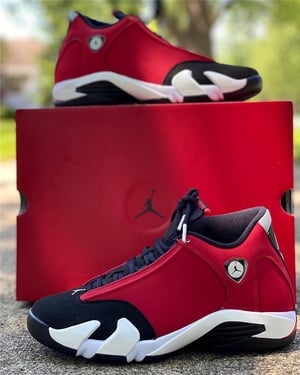 Image of Jordan 14 Retro Gym Red Tiro